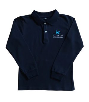 KIS Navy Long-Sleeved Polo Shirt